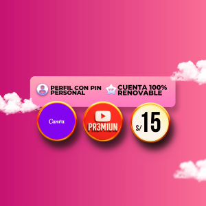 Canva Anual + Youtube Mensual